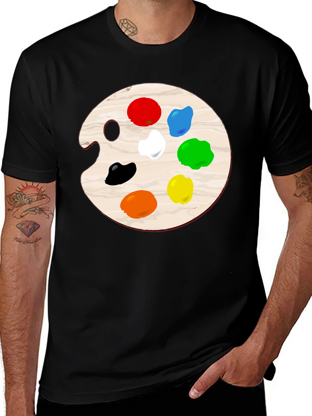 Artist Palette T-Shirt - Creative Expression