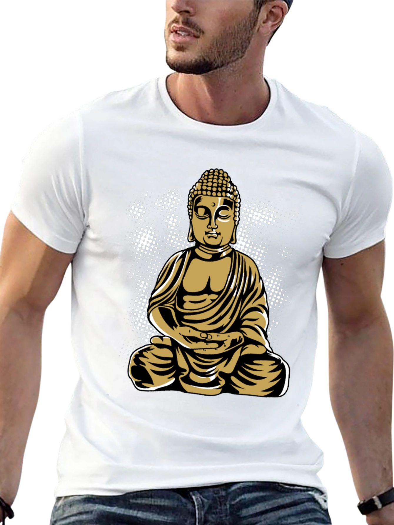 Buddha Graphic Tee - Mens Black T-Shirt