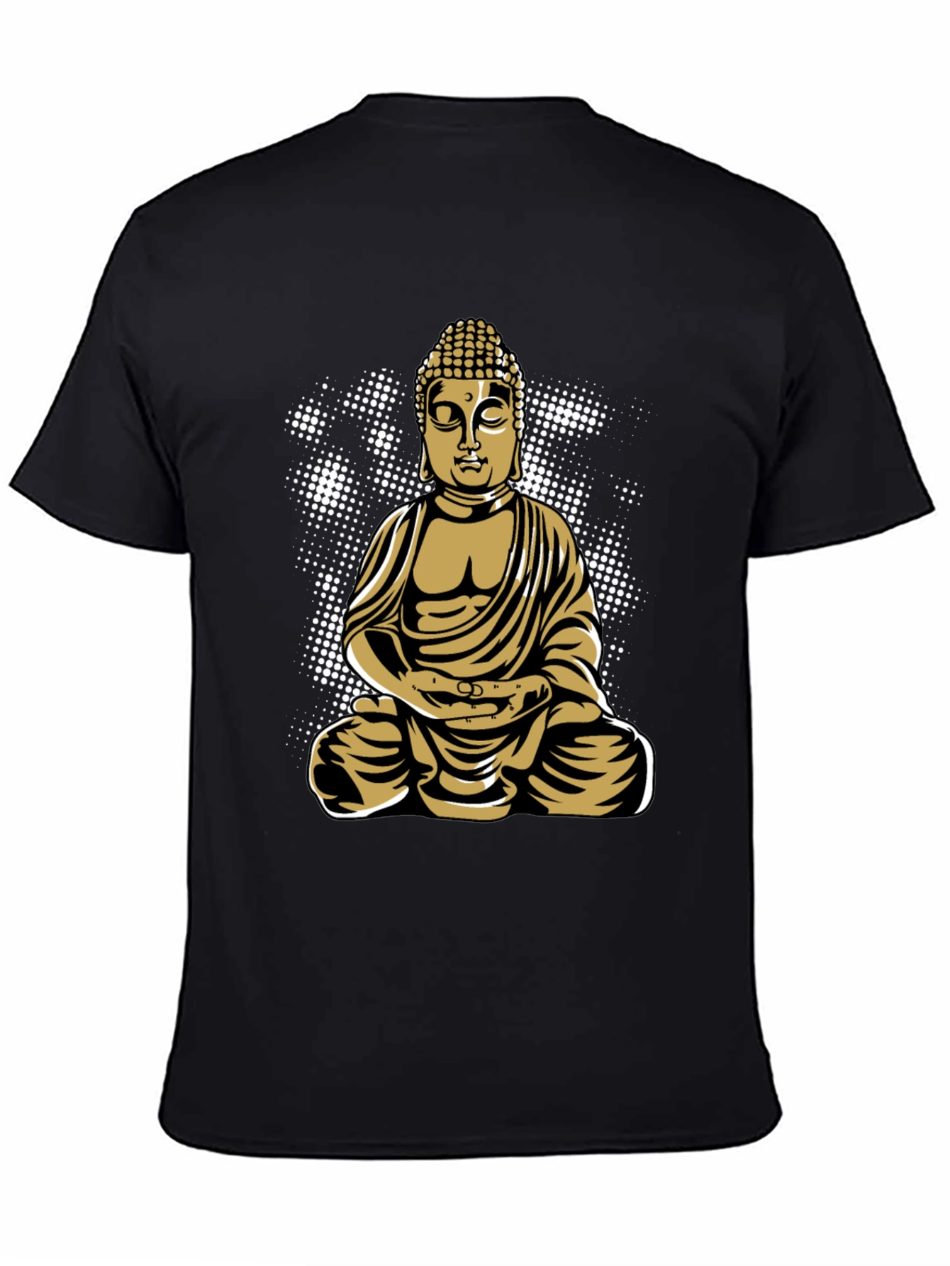 Buddha Graphic Tee - Mens Black T-Shirt