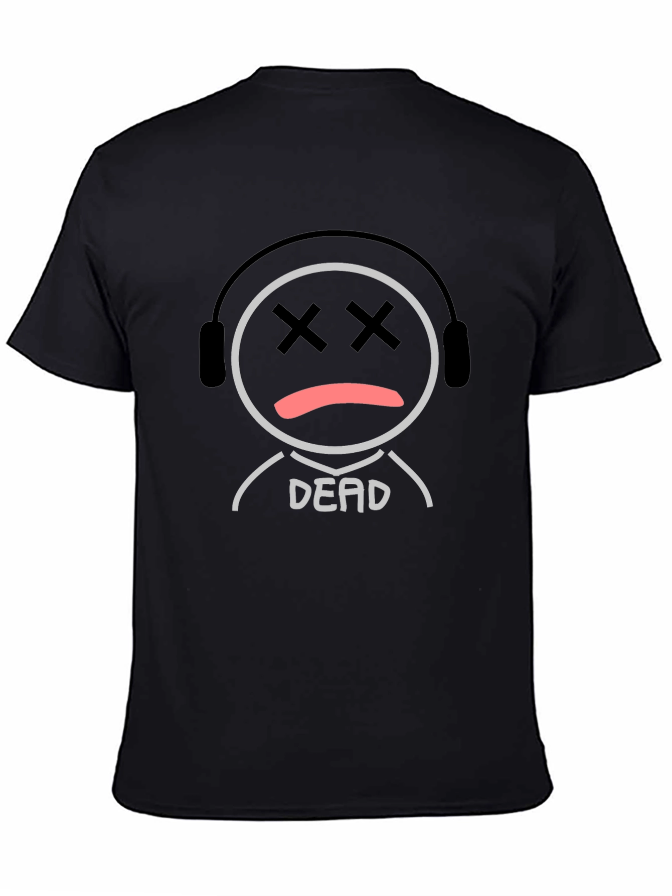 Dead Emoji Graphic T-Shirt - Black