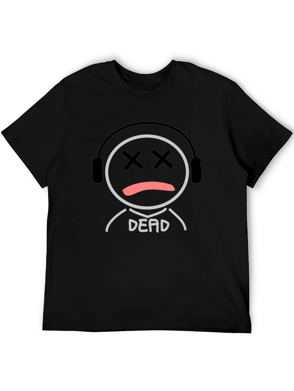 Dead Emoji Graphic T-Shirt - Black
