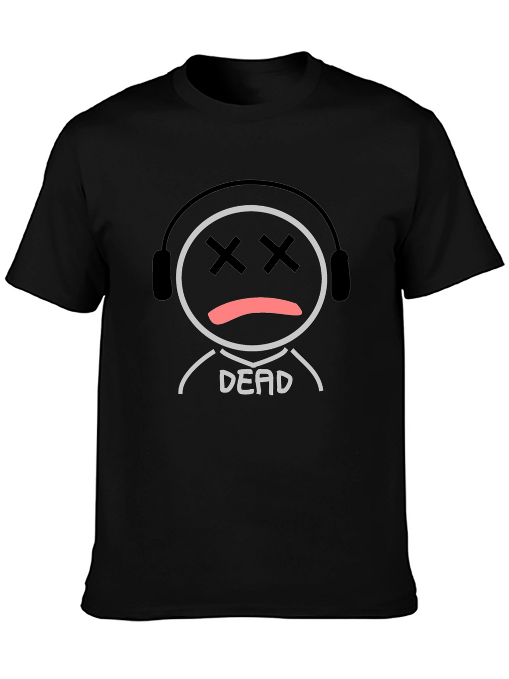 Dead Emoji Graphic T-Shirt - Black