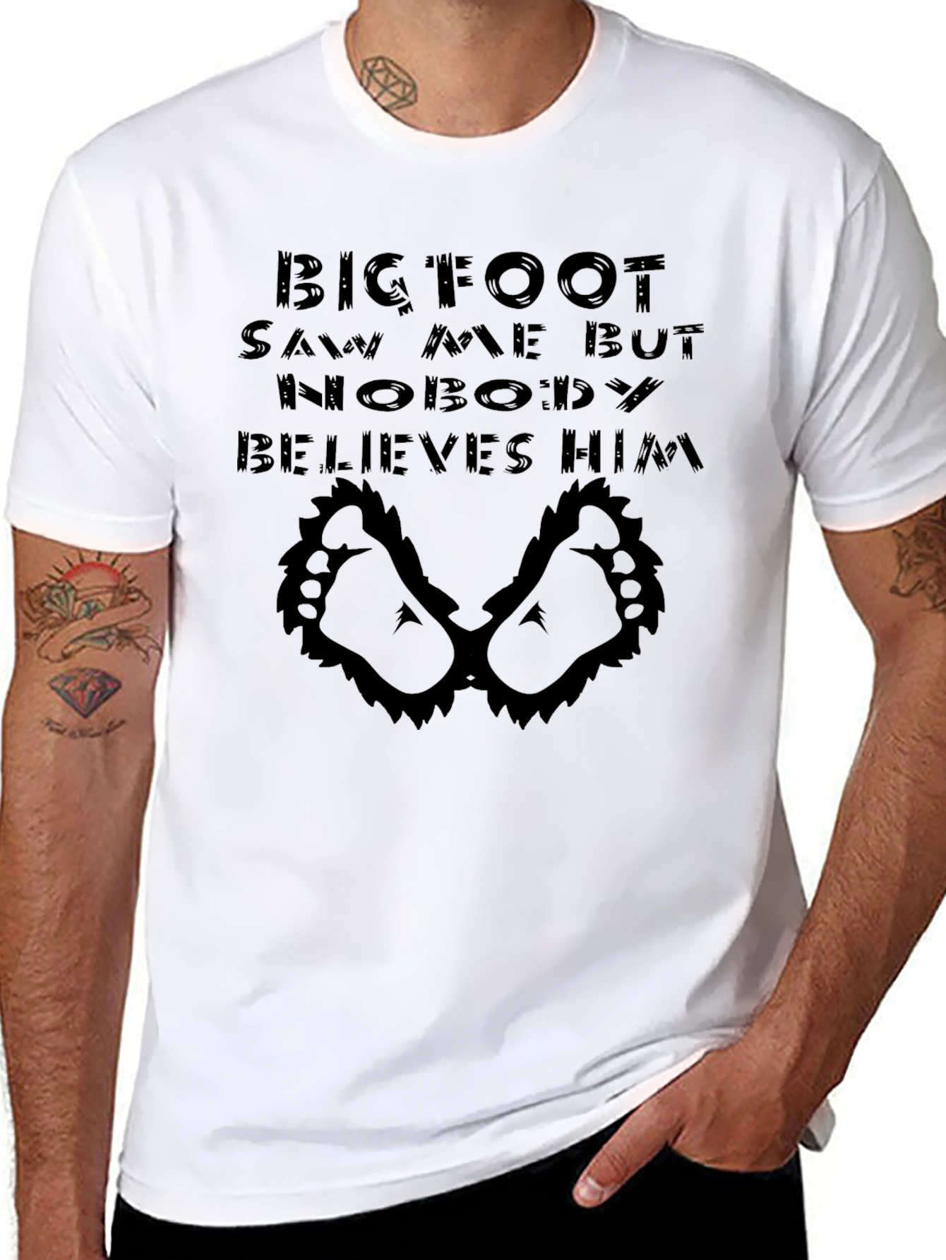 Bigfoot Saw Me T-Shirt - Funny Cryptid Tee