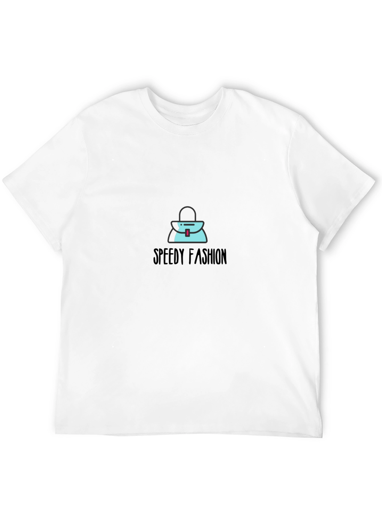 Stylish Black T-Shirt with Speedy Fashion Graphic