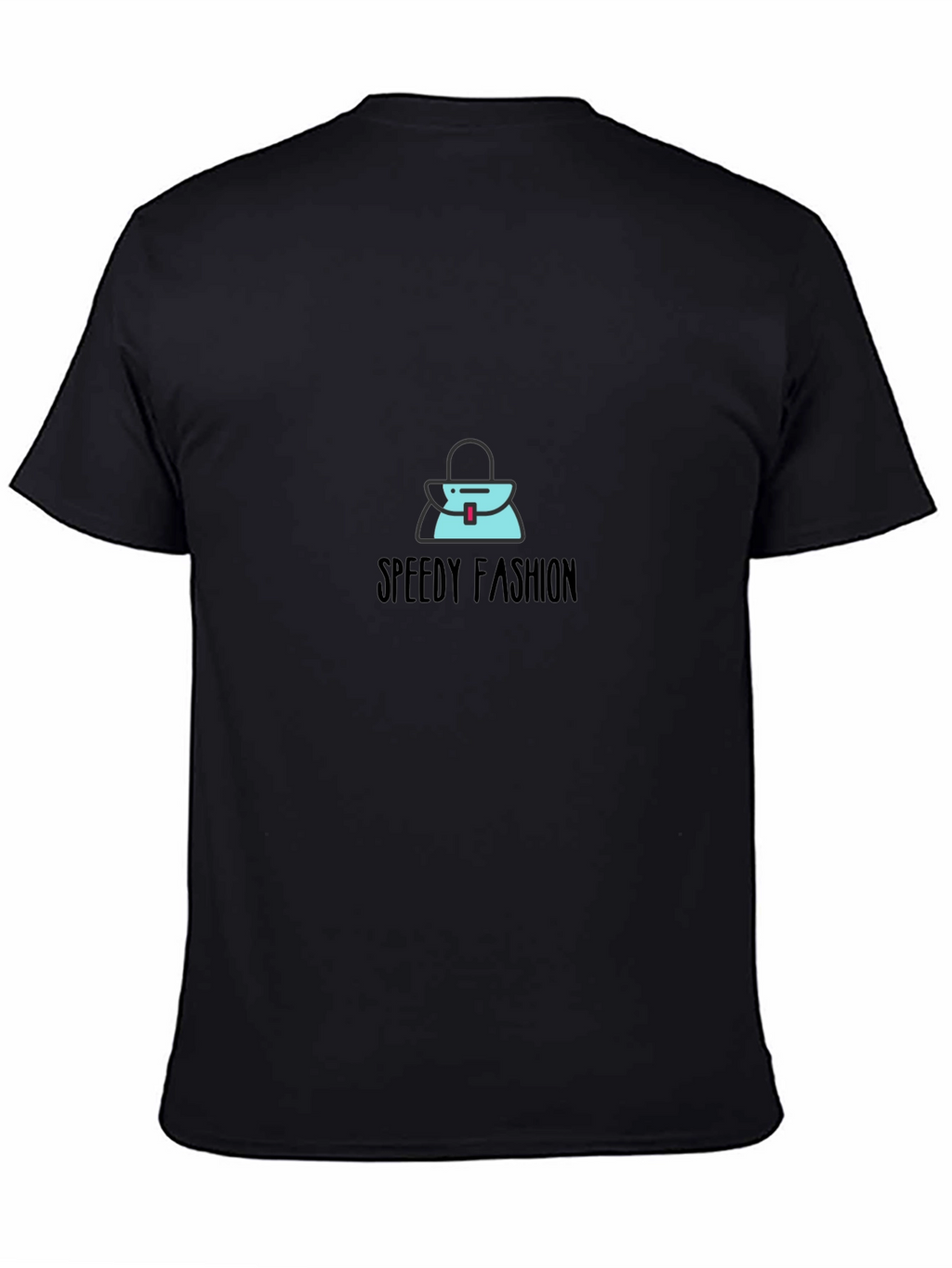 Stylish Black T-Shirt with Speedy Fashion Graphic