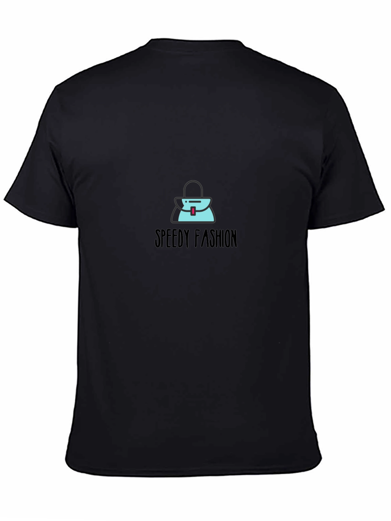 Stylish Black T-Shirt with Speedy Fashion Graphic