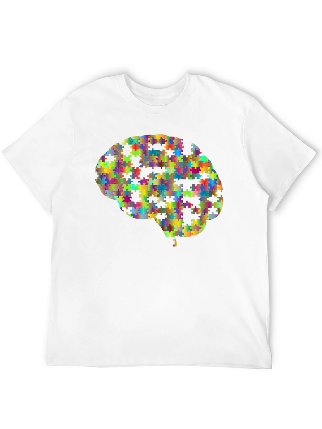 Puzzle Piece Brain Graphic Tee - Unisex