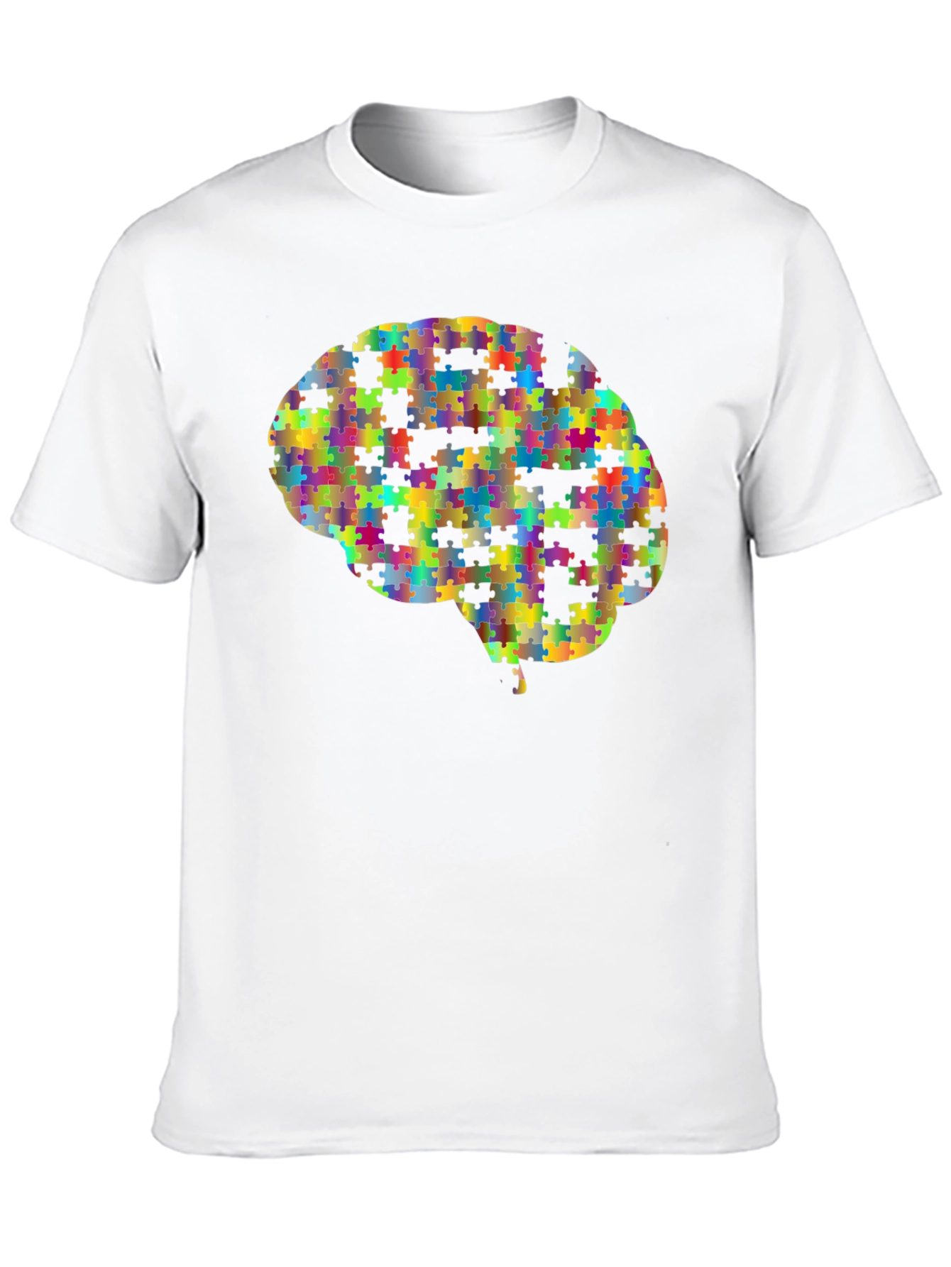 Puzzle Piece Brain Graphic Tee - Unisex