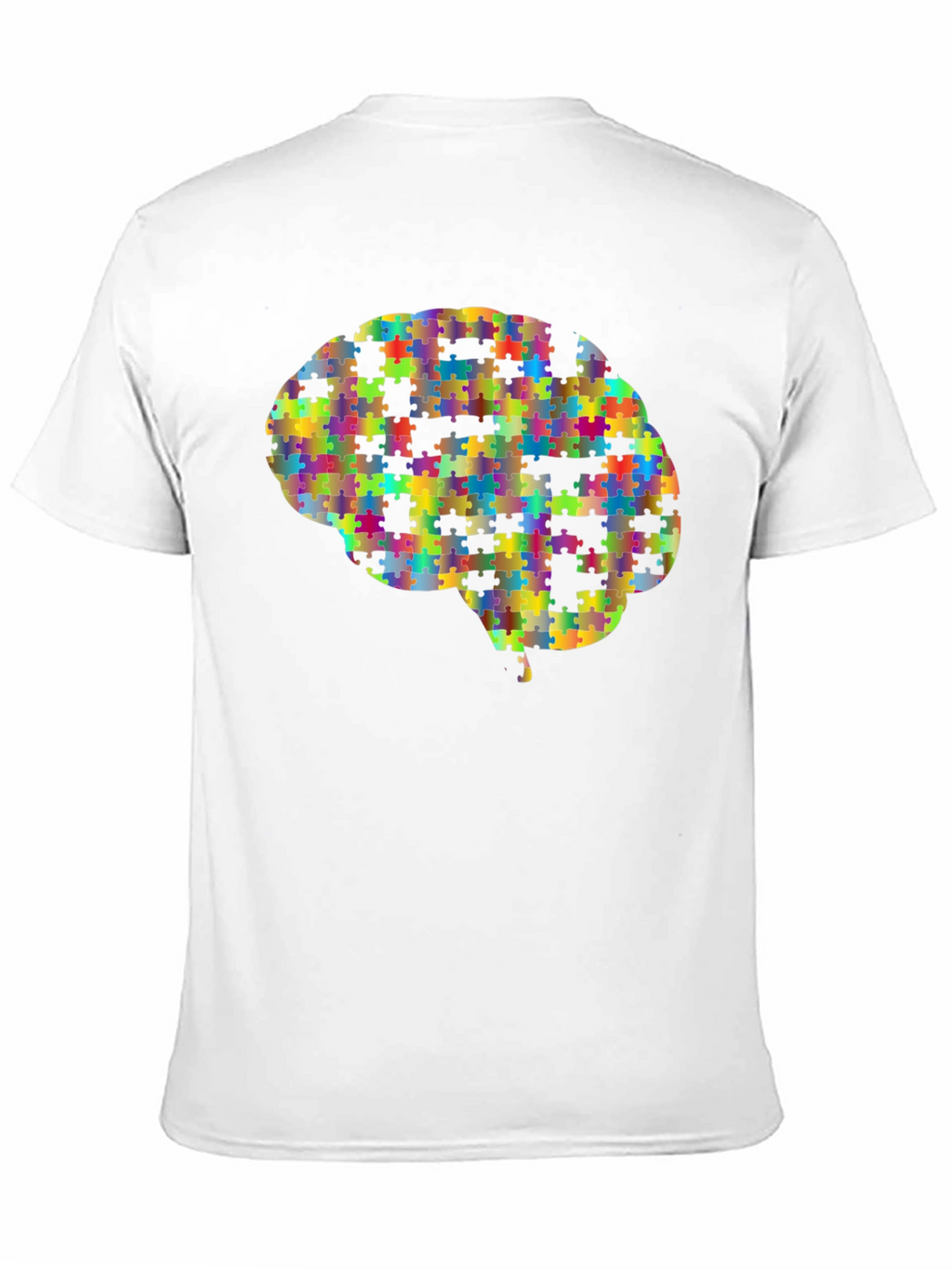 Puzzle Piece Brain Graphic Tee - Unisex