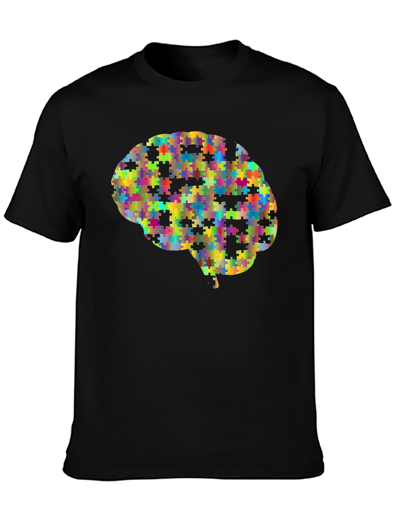 Puzzle Piece Brain Graphic Tee - Unisex