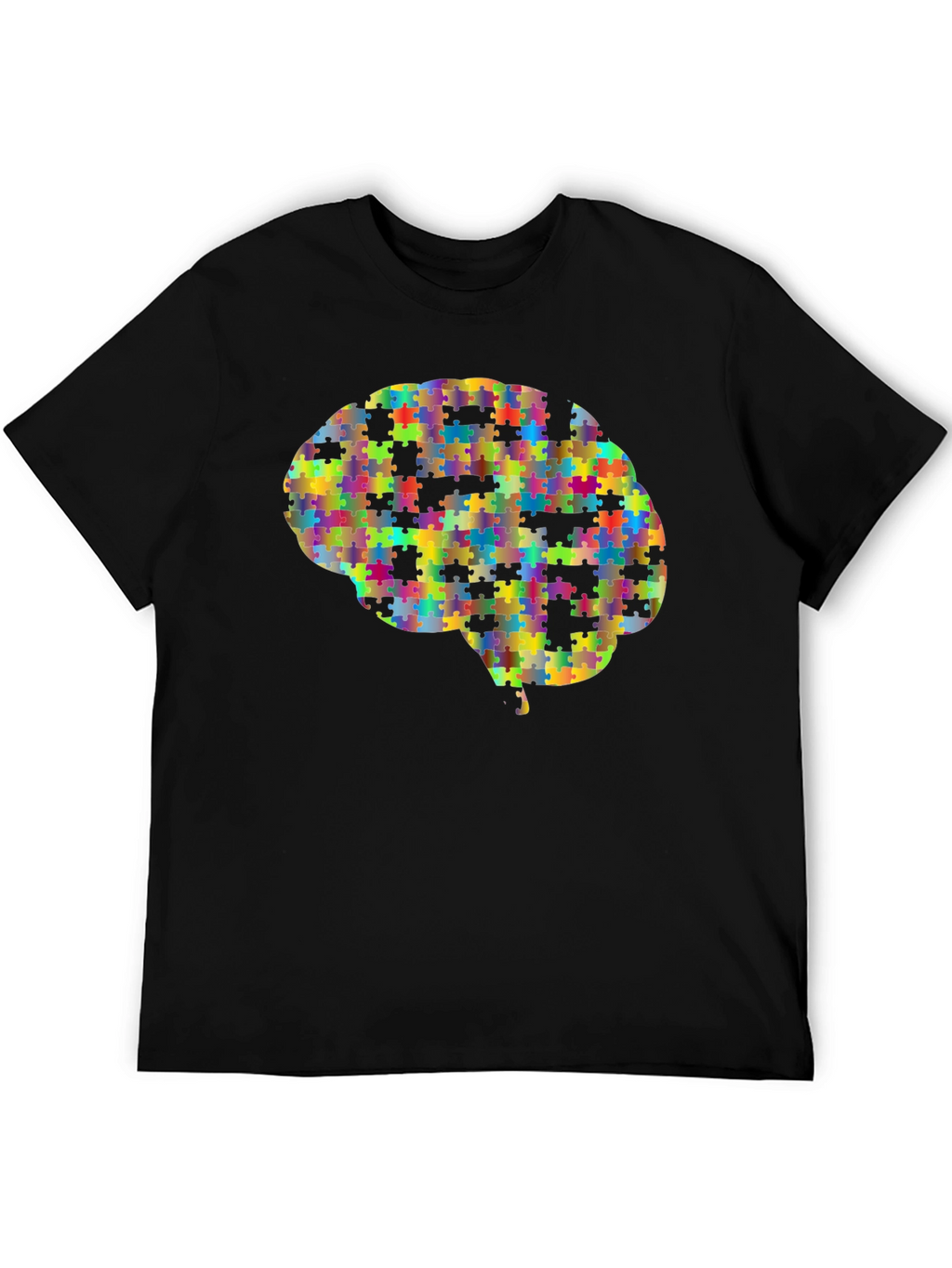 Puzzle Piece Brain Graphic Tee - Unisex