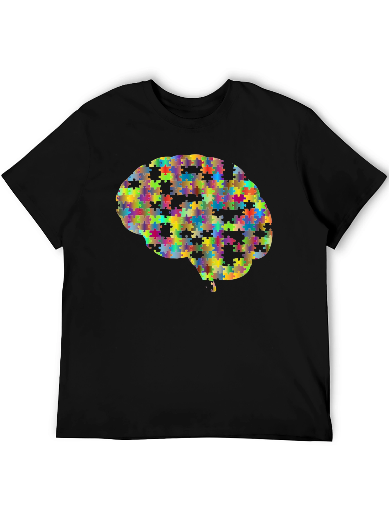 Puzzle Piece Brain Graphic Tee - Unisex