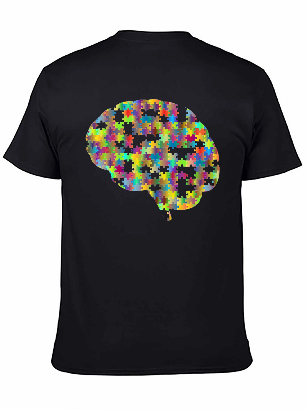 Puzzle Piece Brain Graphic Tee - Unisex
