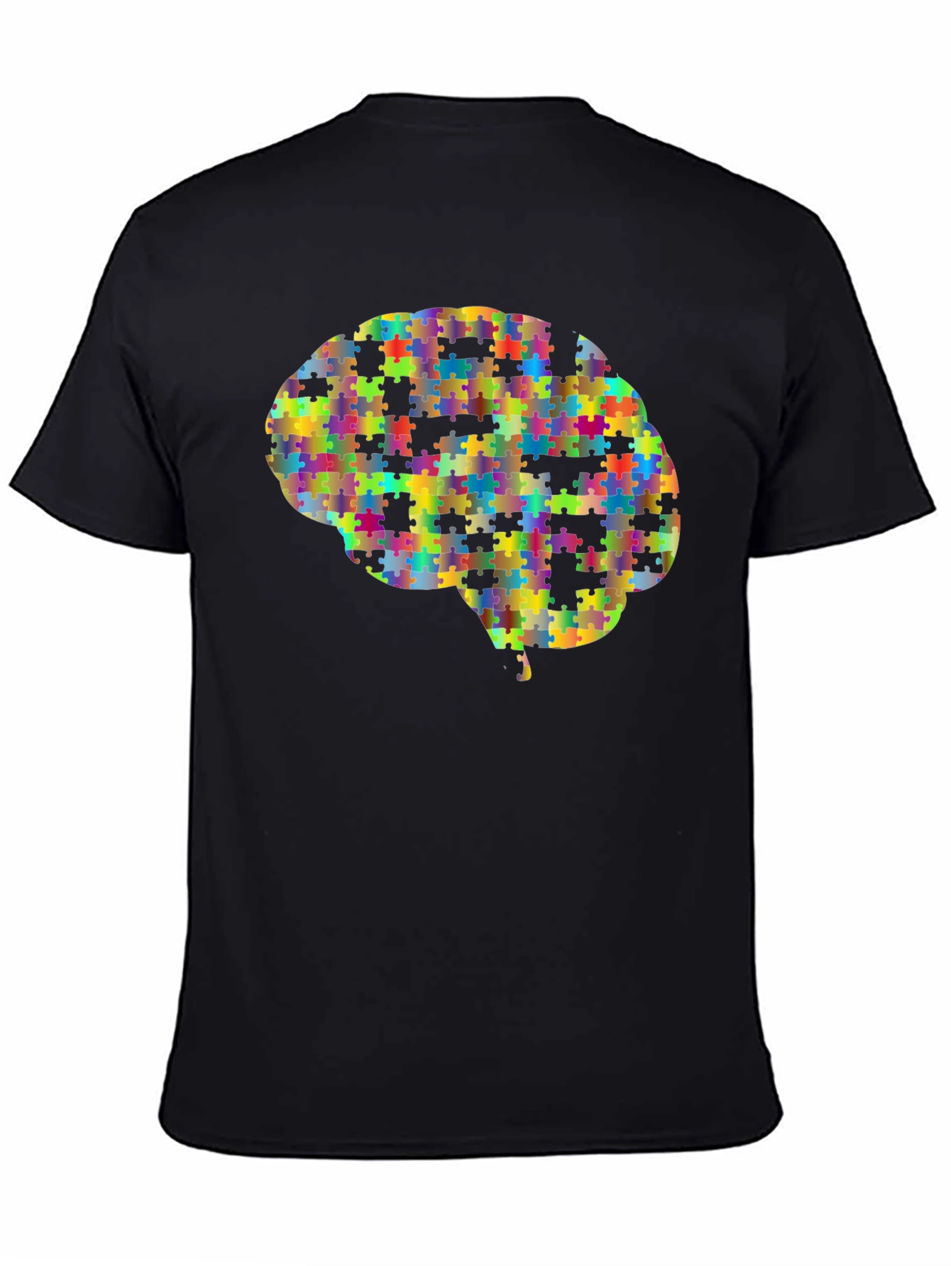 Puzzle Piece Brain Graphic Tee - Unisex