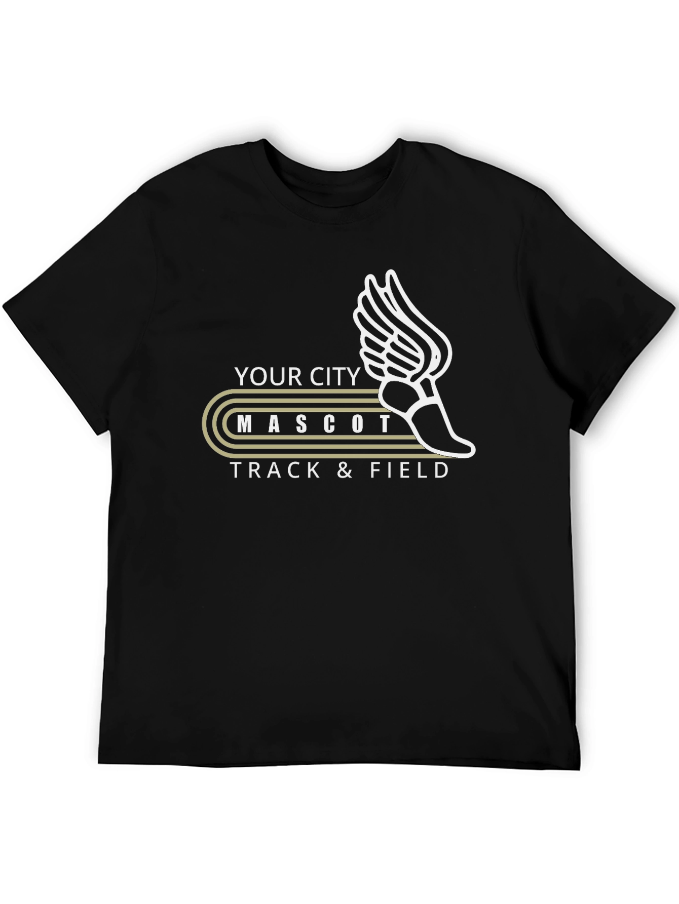 City Mascot Track & Field Graphic T-Shirt