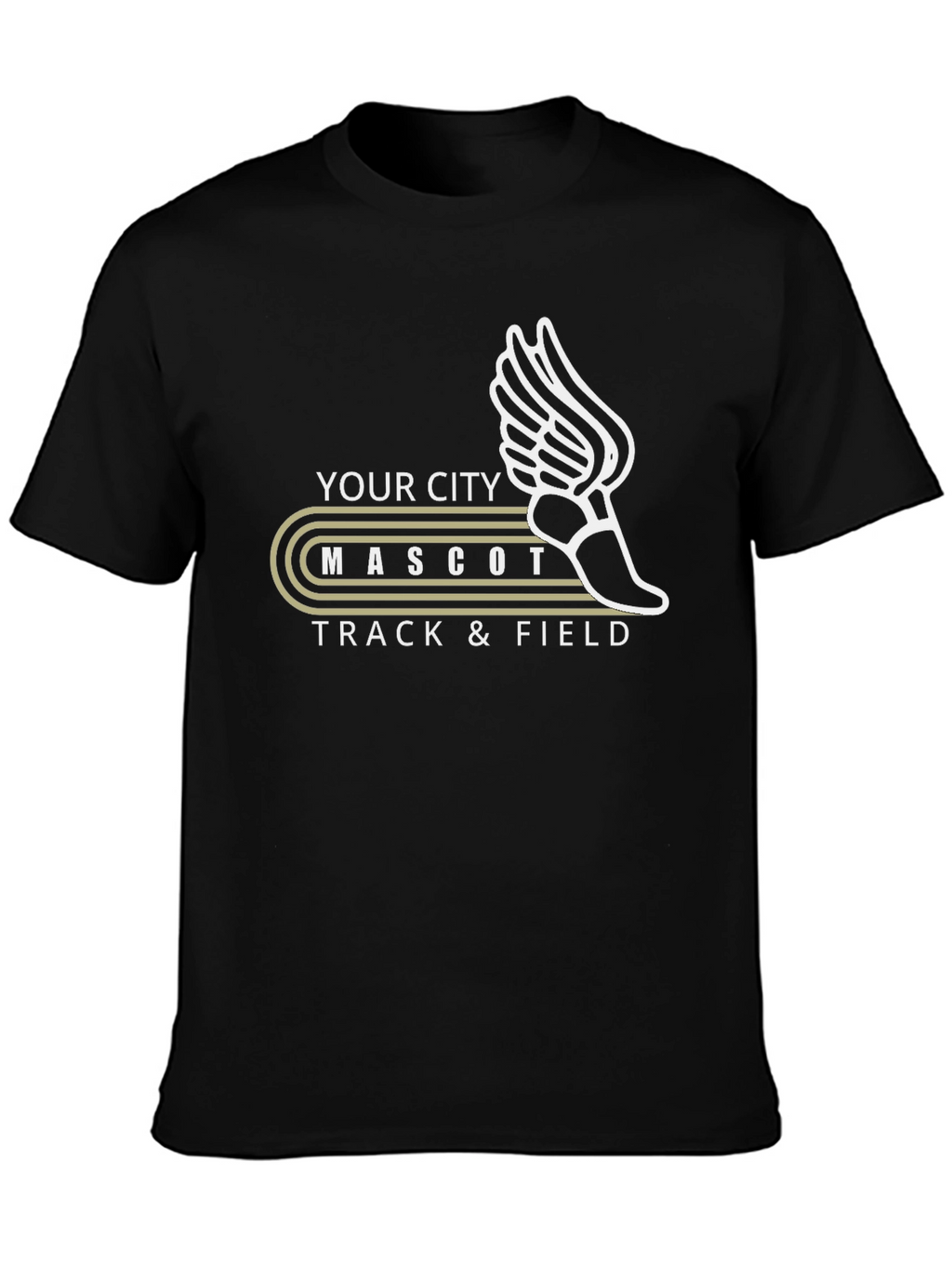 City Mascot Track & Field Graphic T-Shirt