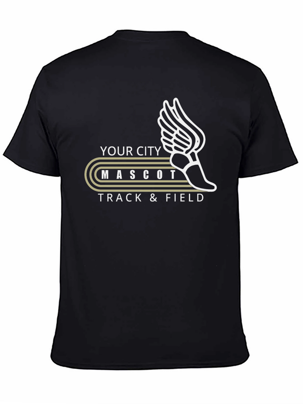 City Mascot Track & Field Graphic T-Shirt