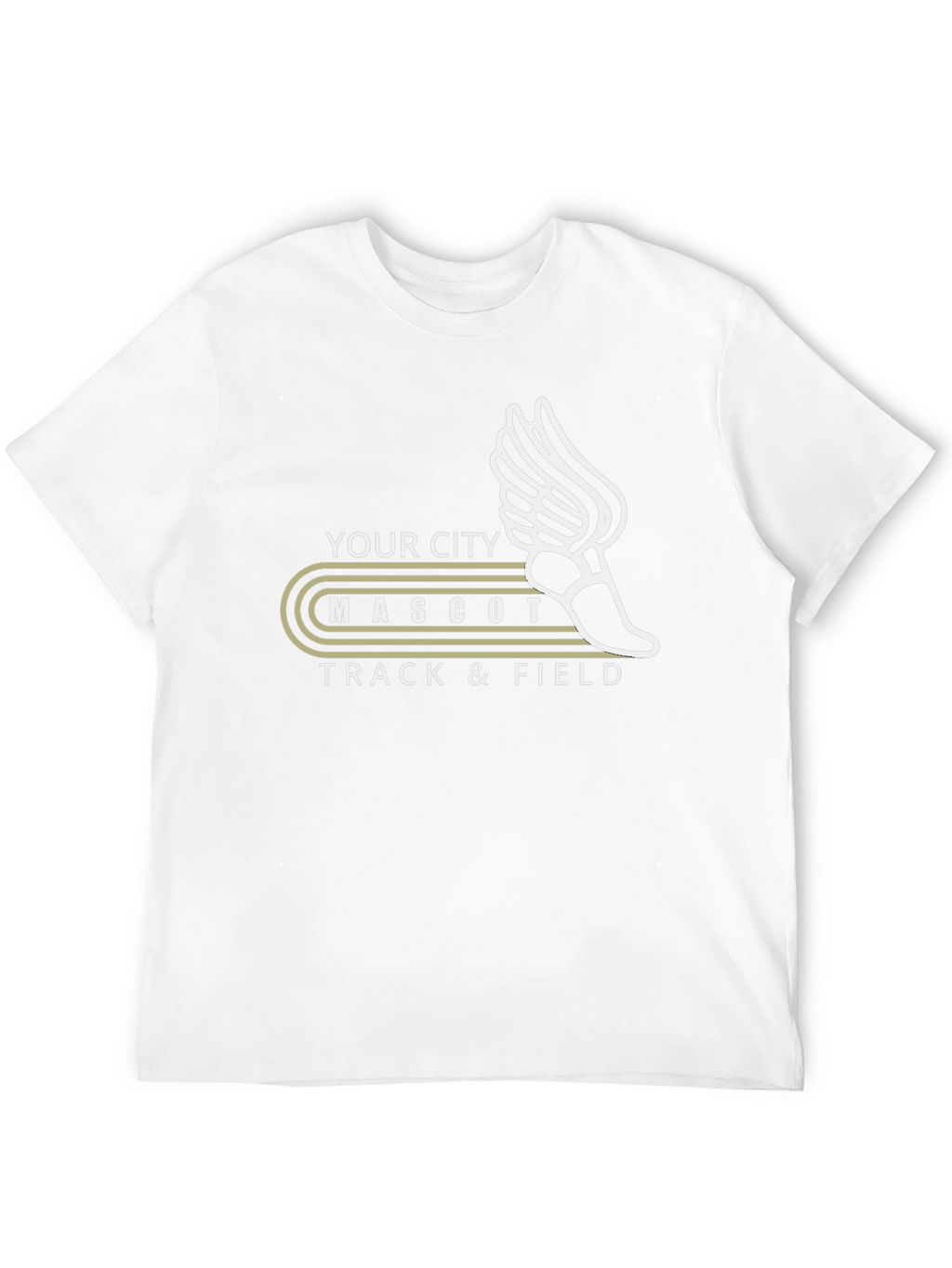 City Mascot Track & Field Graphic T-Shirt