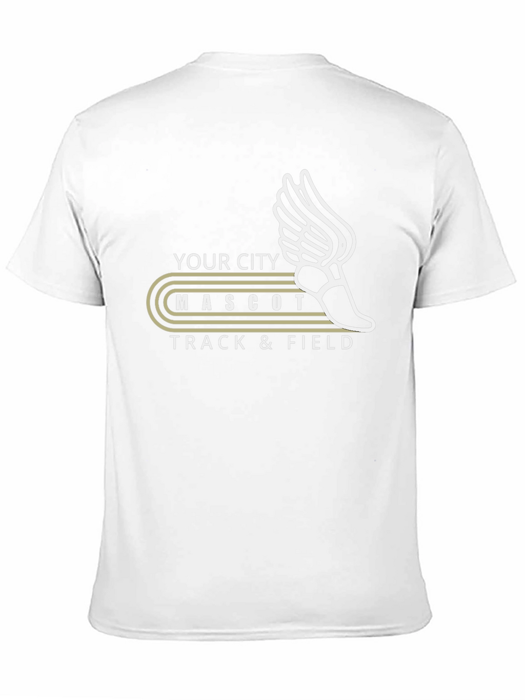City Mascot Track & Field Graphic T-Shirt