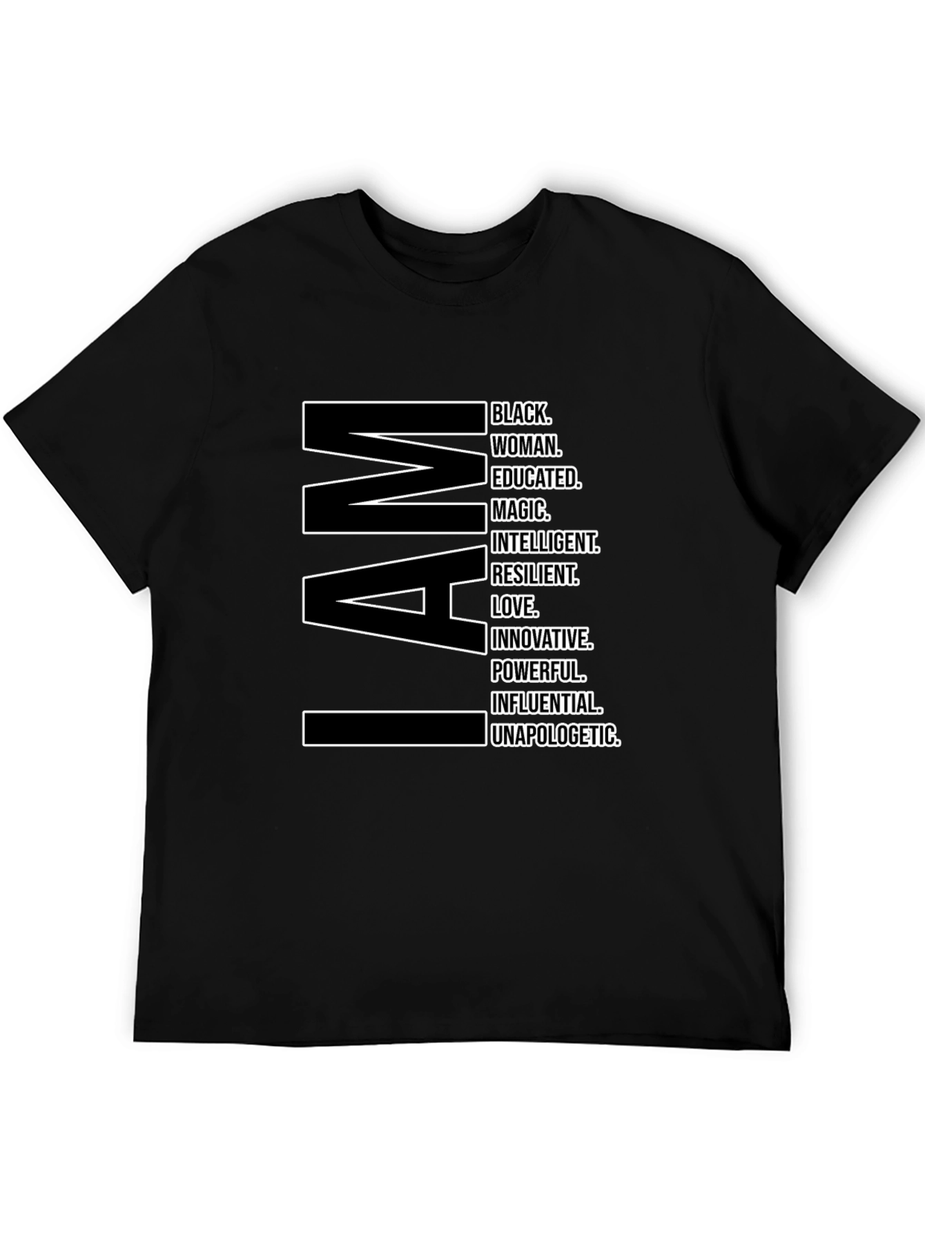 I AM Black Woman T-Shirt - Empowering Statement Tee