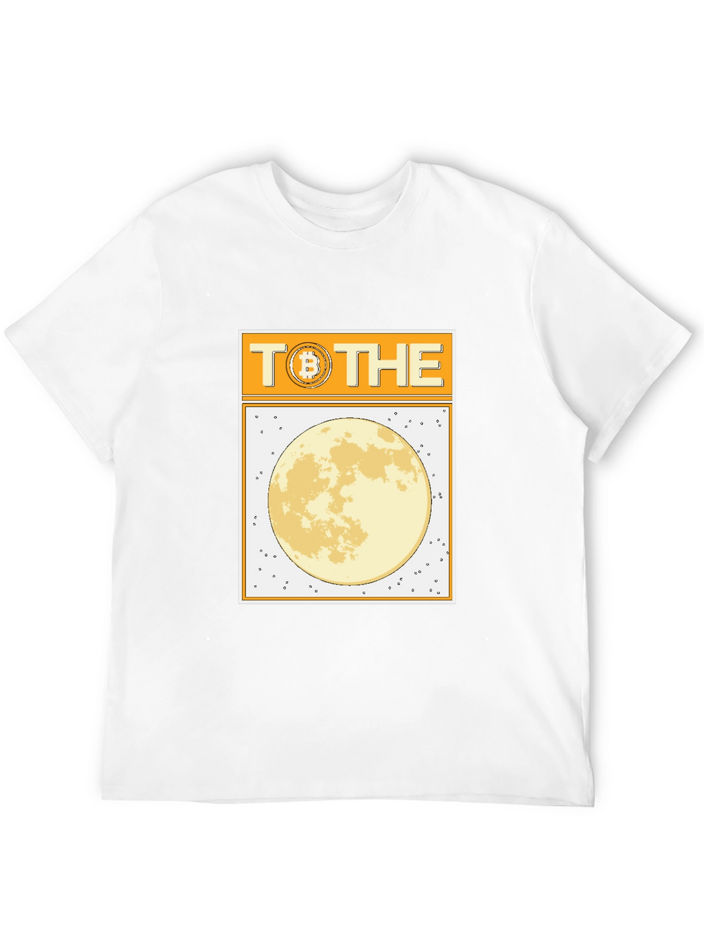 Bitcoin to the Moon Black T-Shirt
