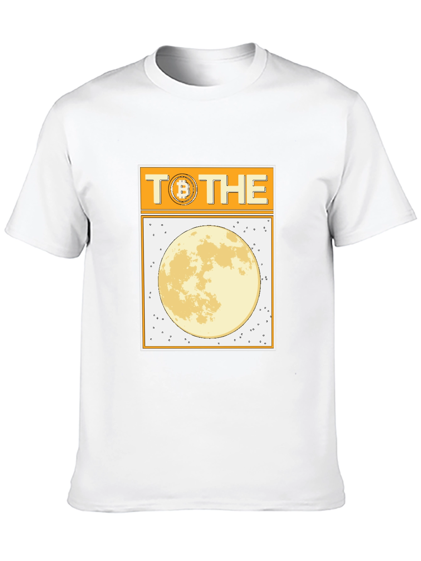 Bitcoin to the Moon Black T-Shirt