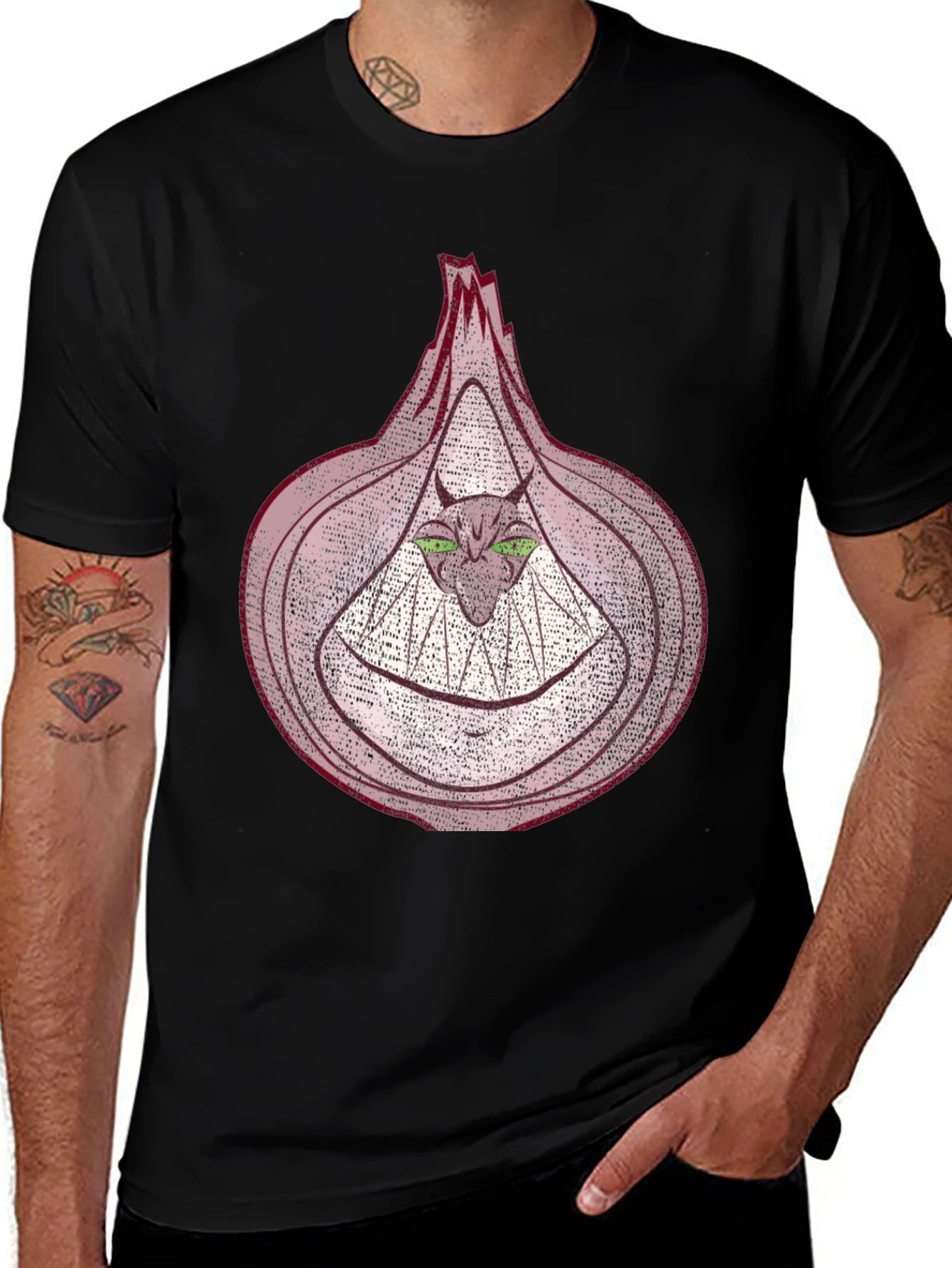 Onion Monster Graphic T-Shirt - Unique Design