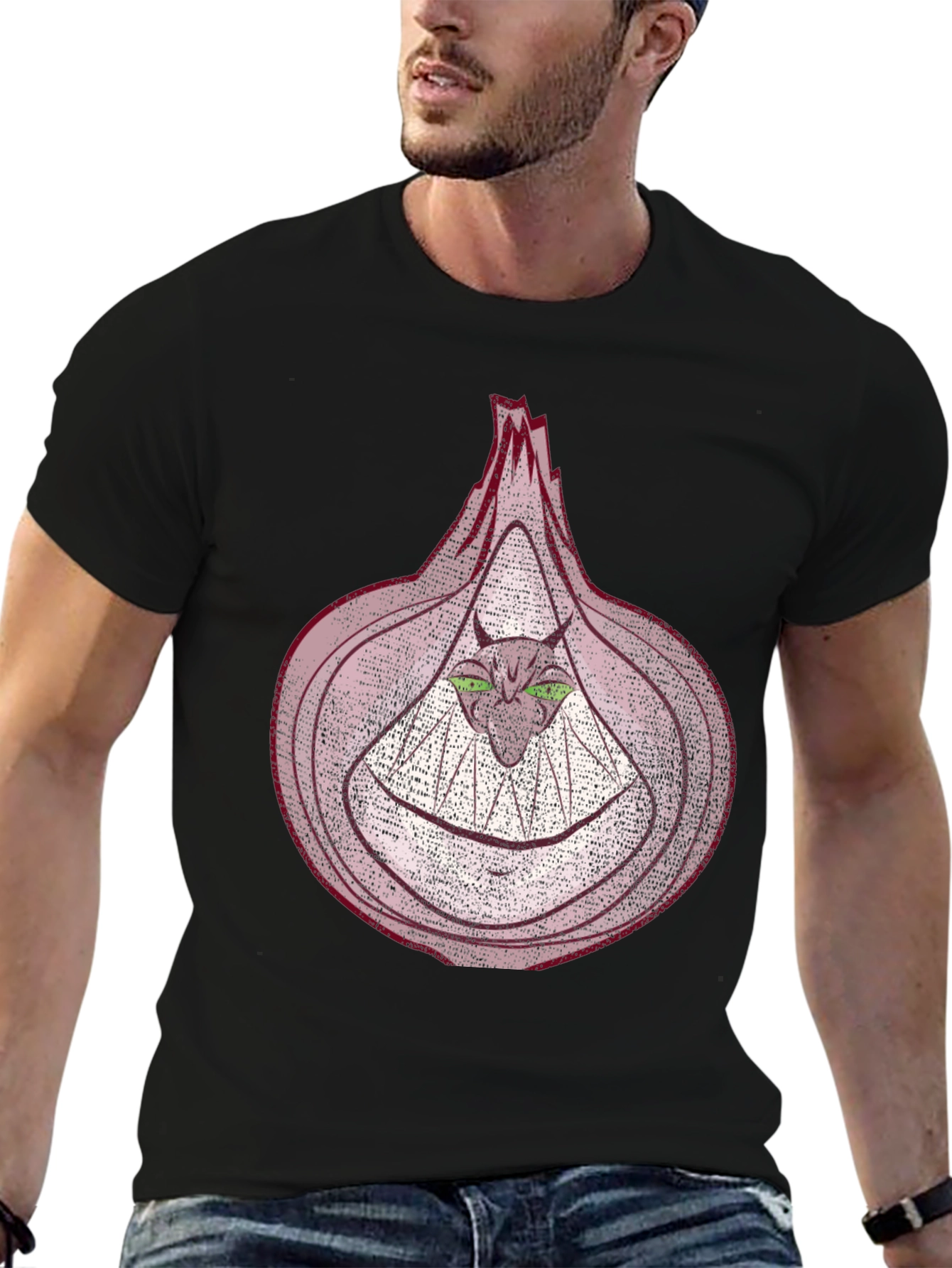 Onion Monster Graphic T-Shirt - Unique Design