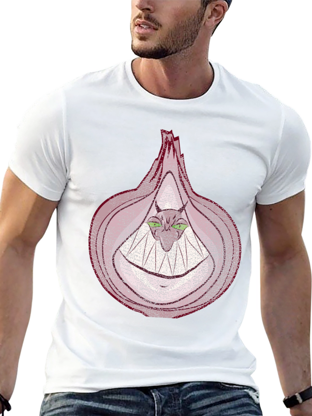Onion Monster Graphic T-Shirt - Unique Design