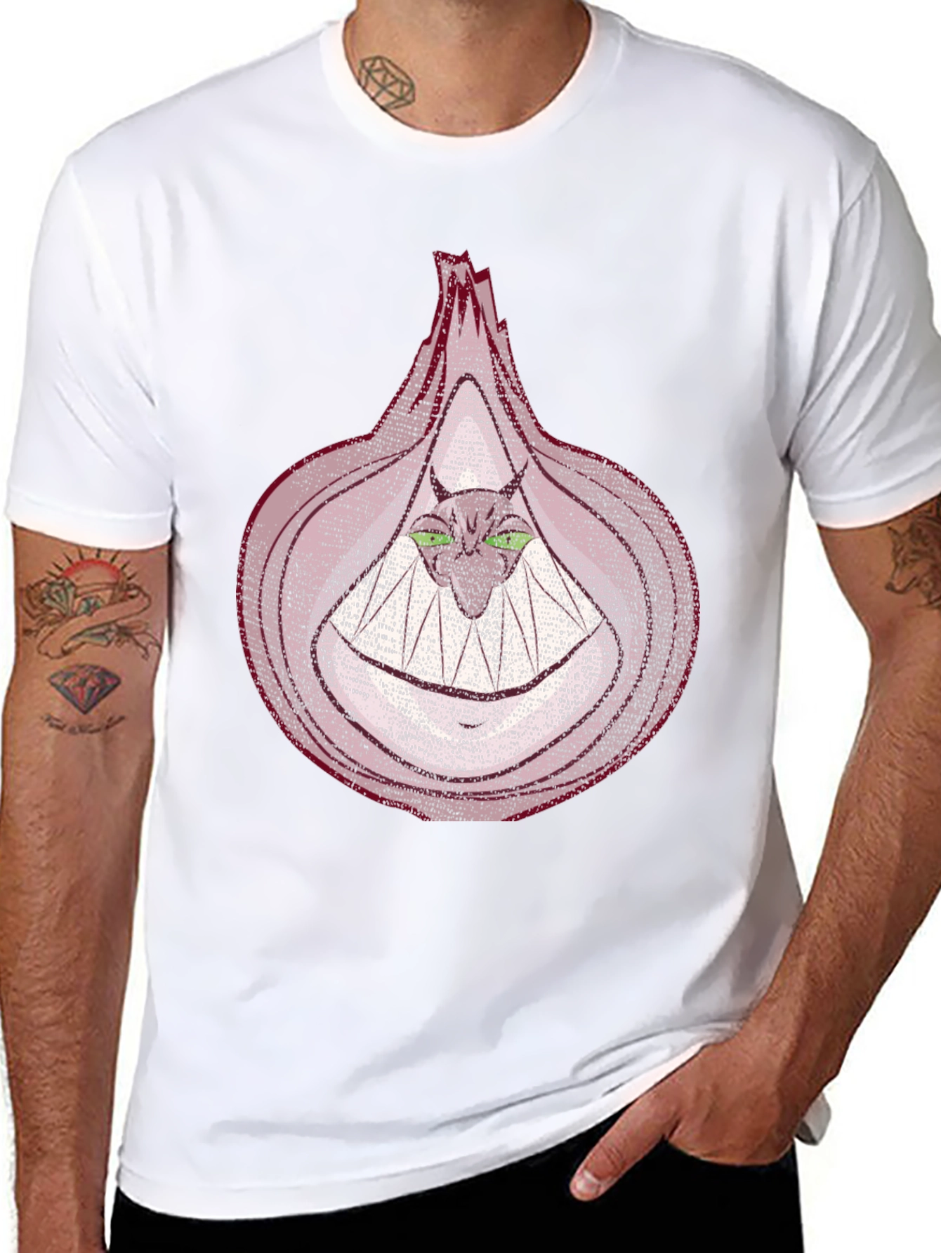 Onion Monster Graphic T-Shirt - Unique Design