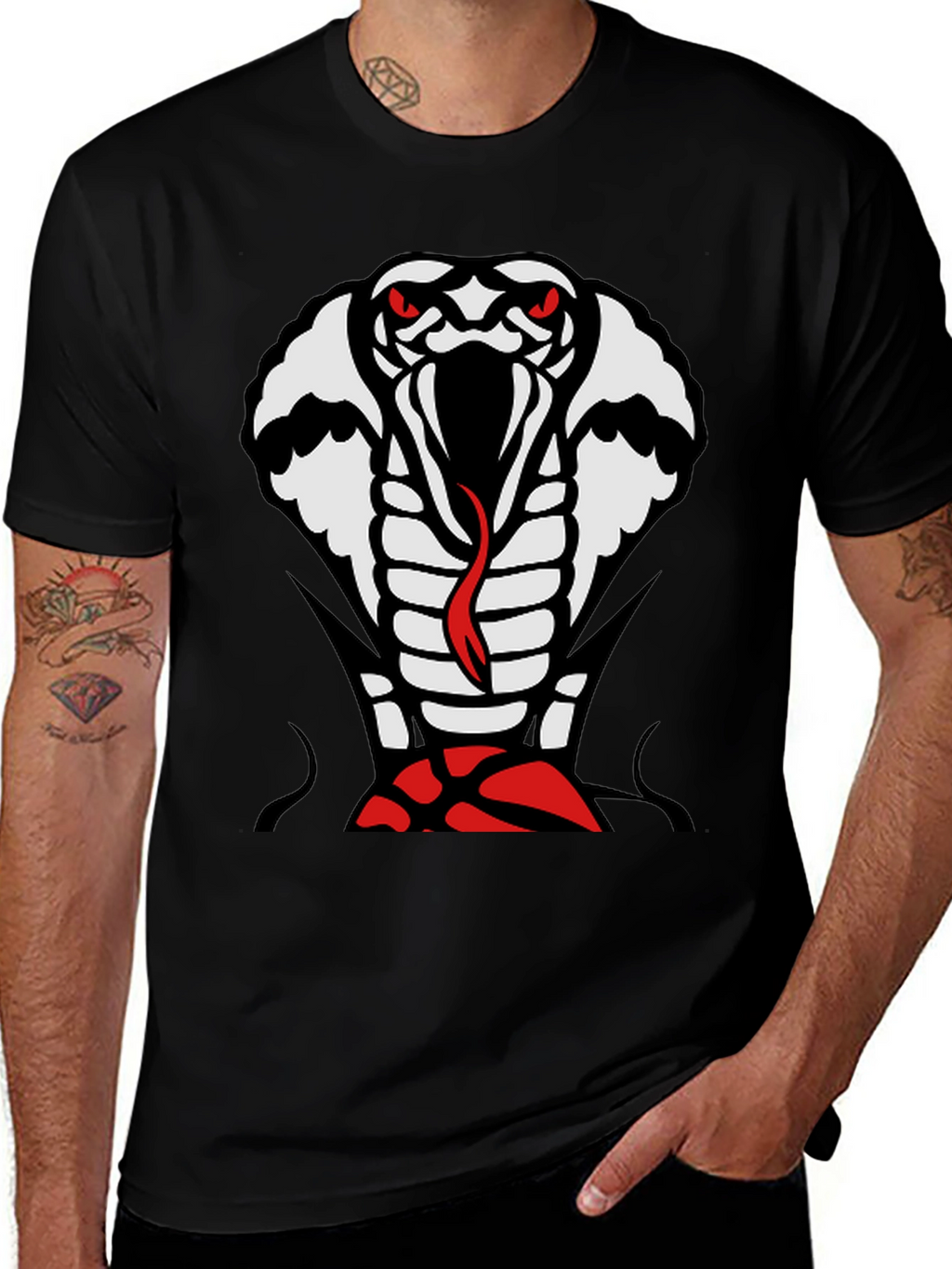 Cobra Graphic T-Shirt - Mens Black Tee