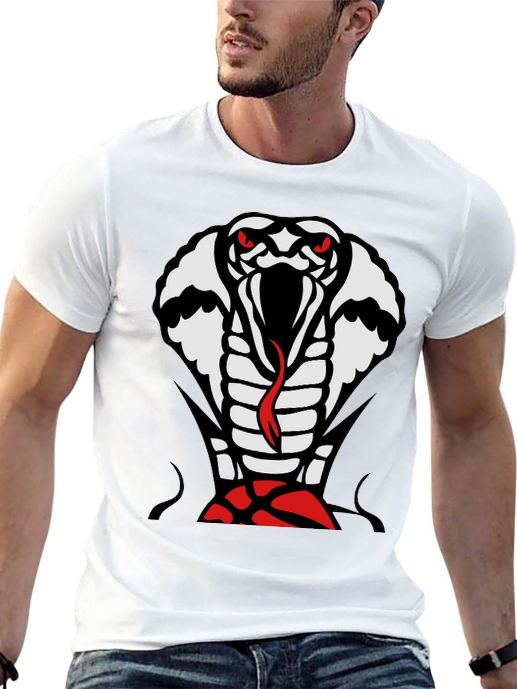 Cobra Graphic T-Shirt - Mens Black Tee