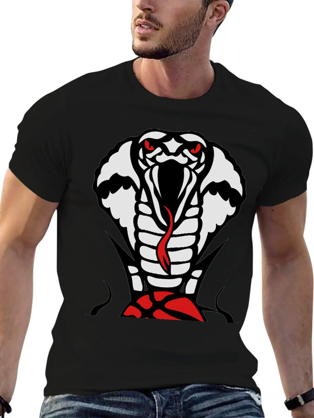 Cobra Graphic T-Shirt - Mens Black Tee