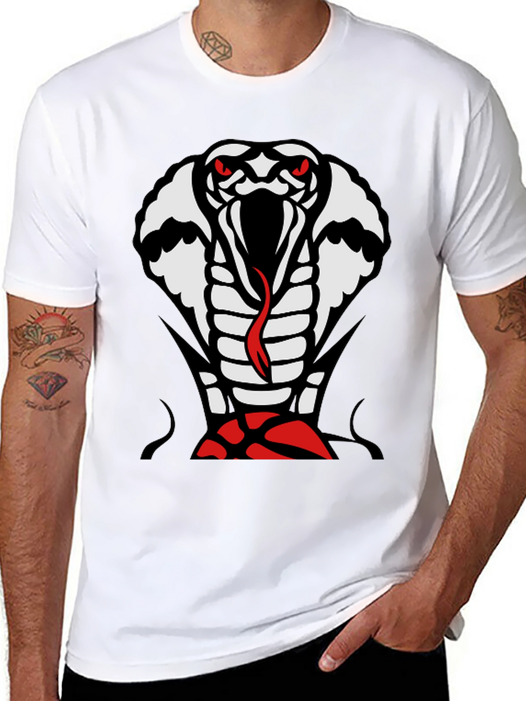 Cobra Graphic T-Shirt - Mens Black Tee