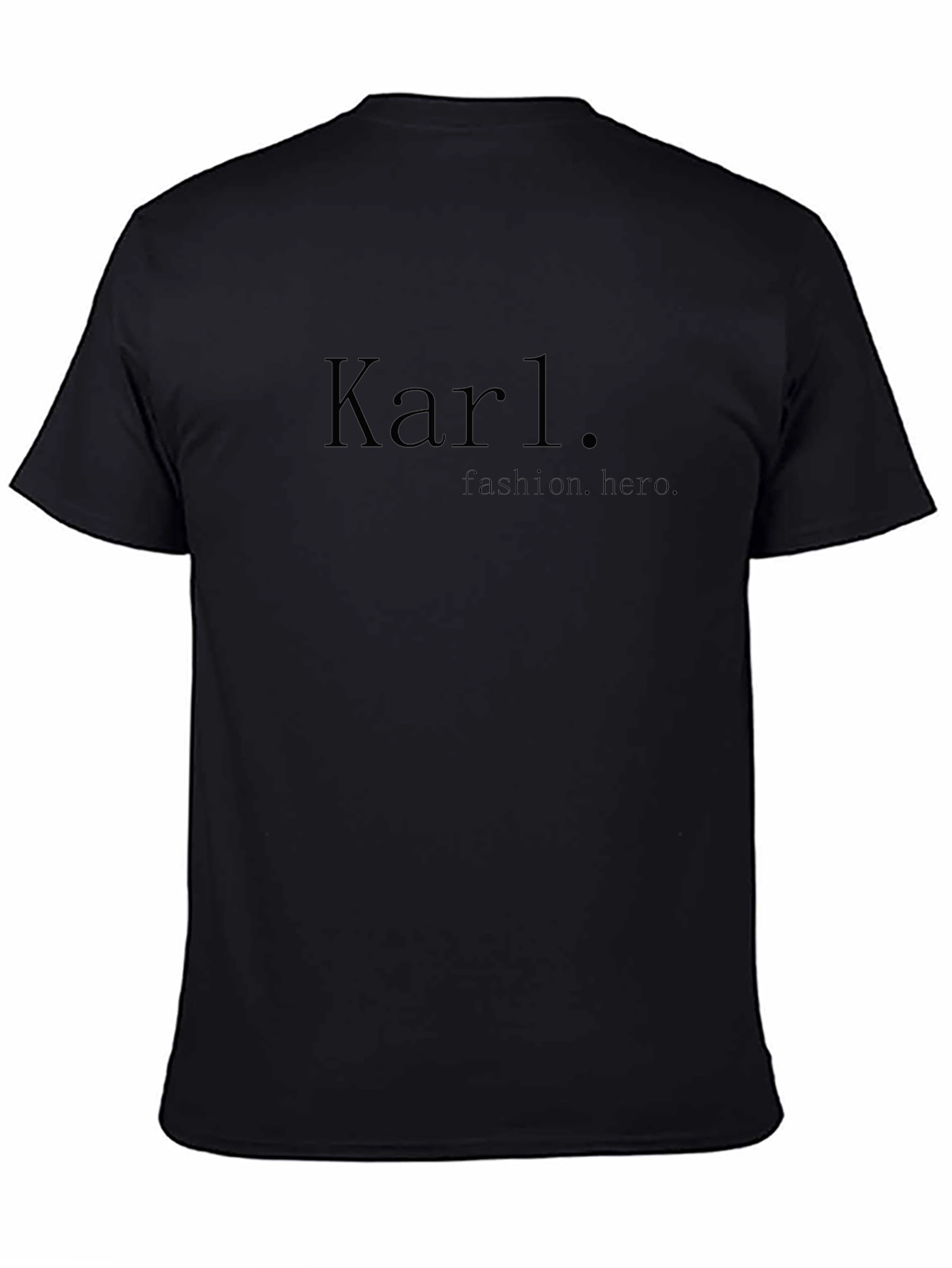 Karl Fashion Hero Mens Black T-Shirt