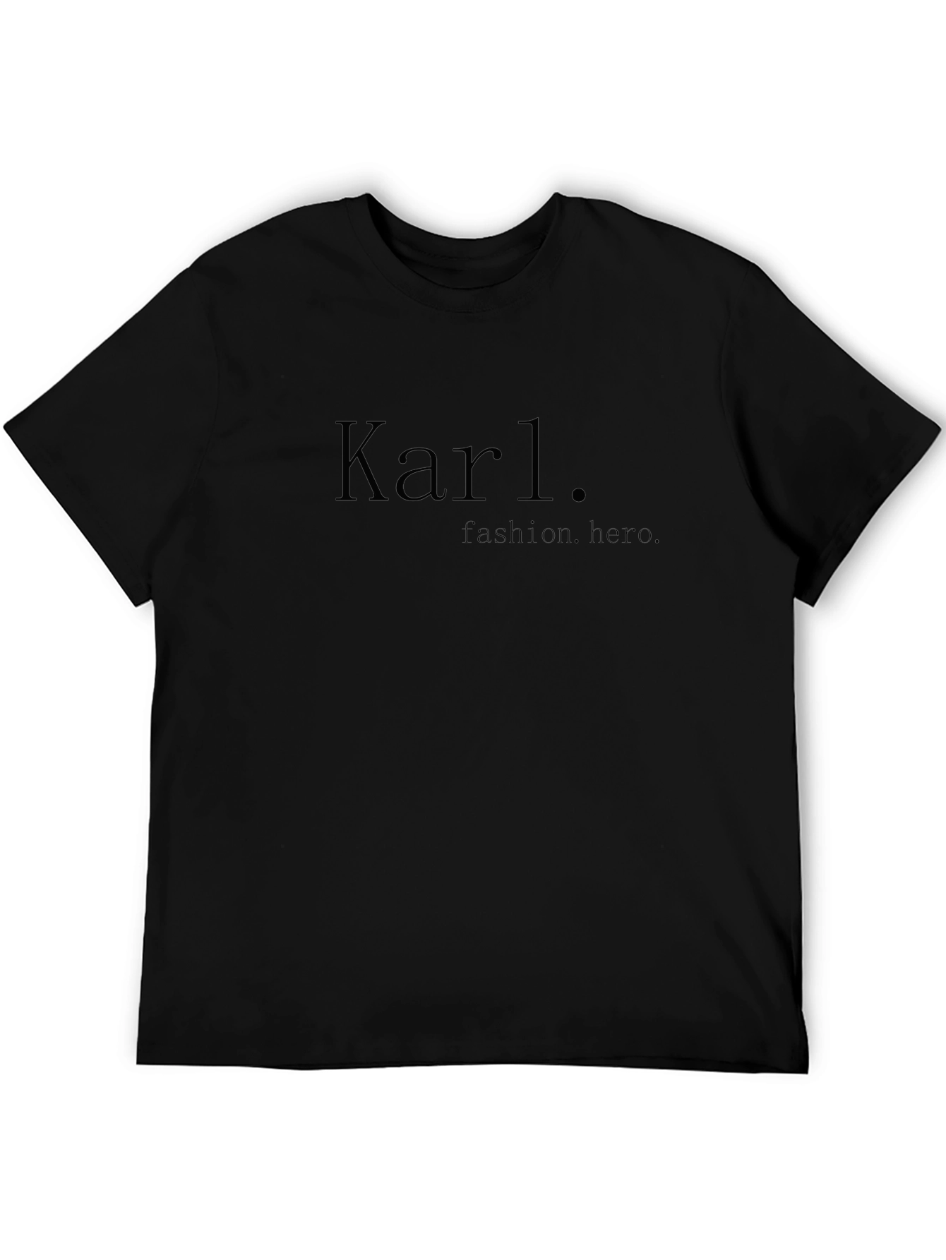 Karl Fashion Hero Mens Black T-Shirt