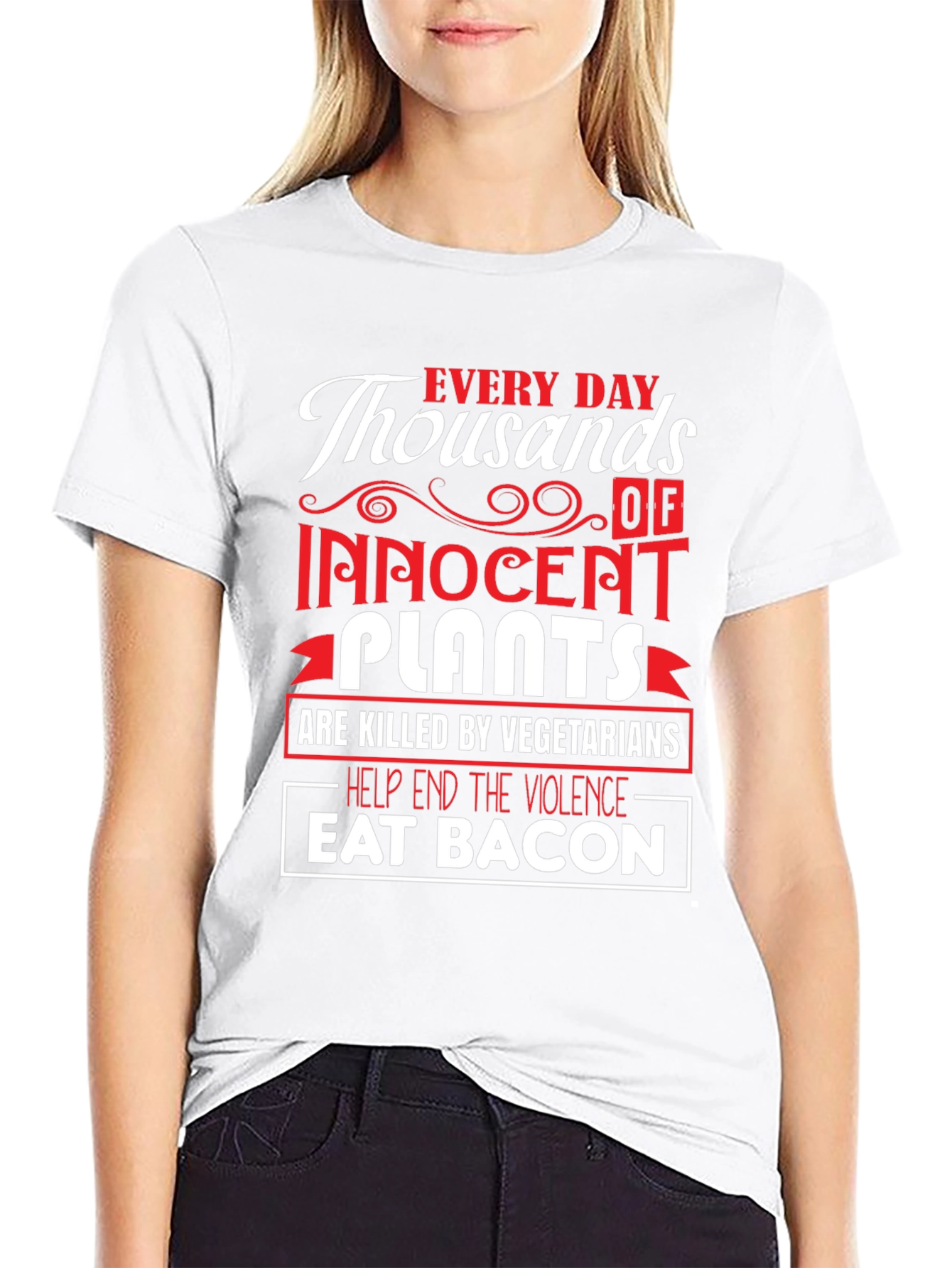 Eat Bacon T-Shirt - End Plant Violence