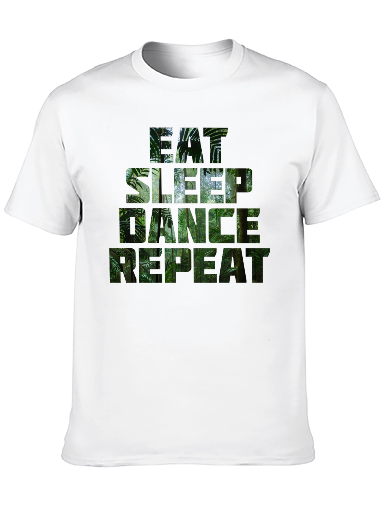 Eat Sleep Dance Repeat Jungle Print T-Shirt