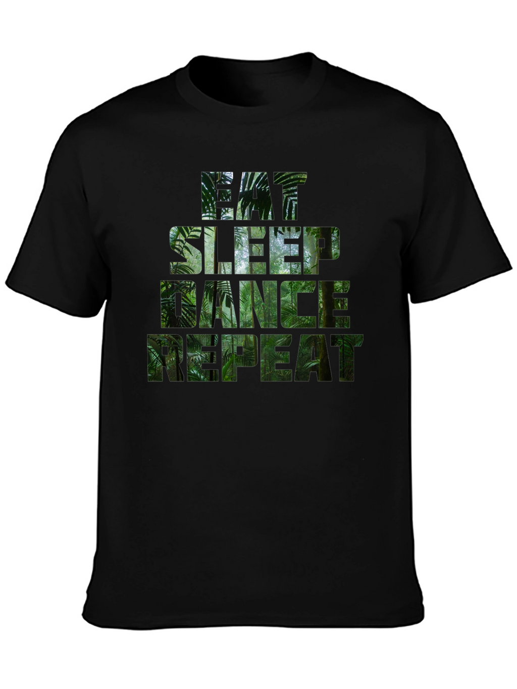 Eat Sleep Dance Repeat Jungle Print T-Shirt