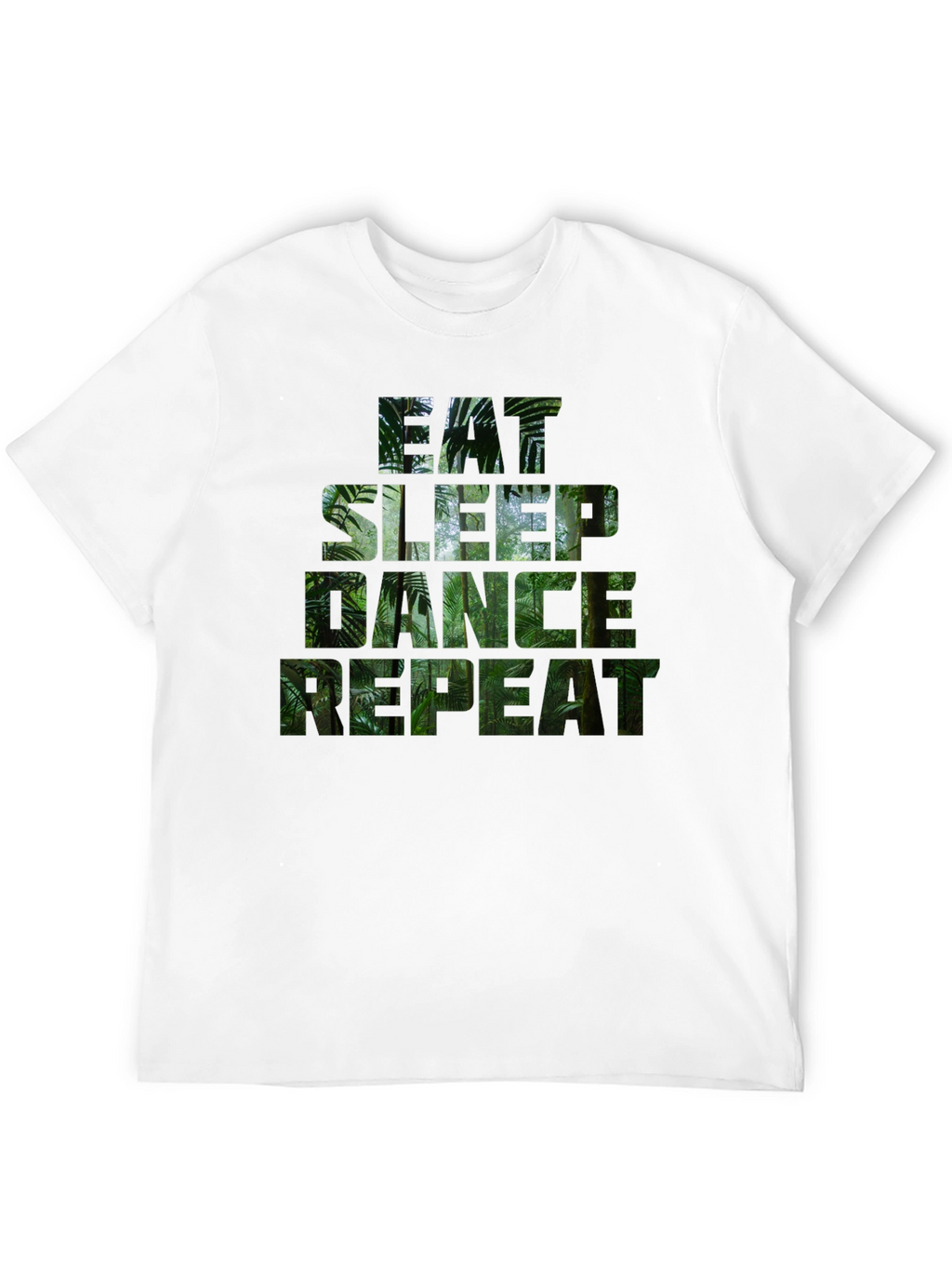 Eat Sleep Dance Repeat Jungle Print T-Shirt