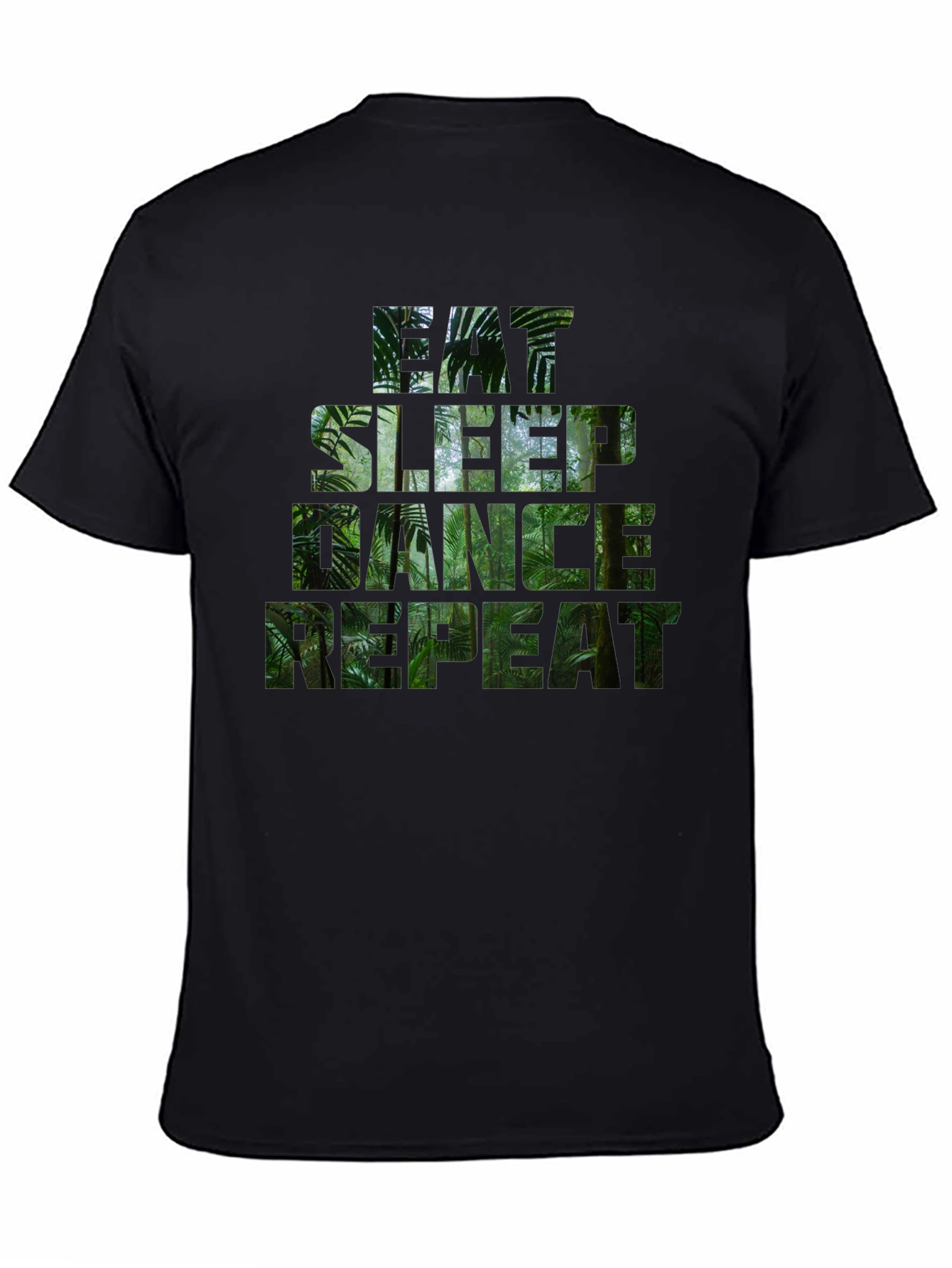 Eat Sleep Dance Repeat Jungle Print T-Shirt