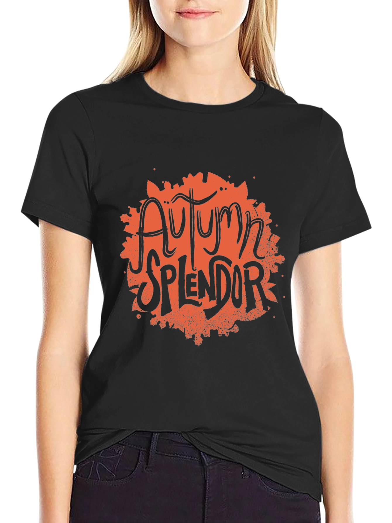 Autumn Splendor Graphic Tee - Black T-Shirt