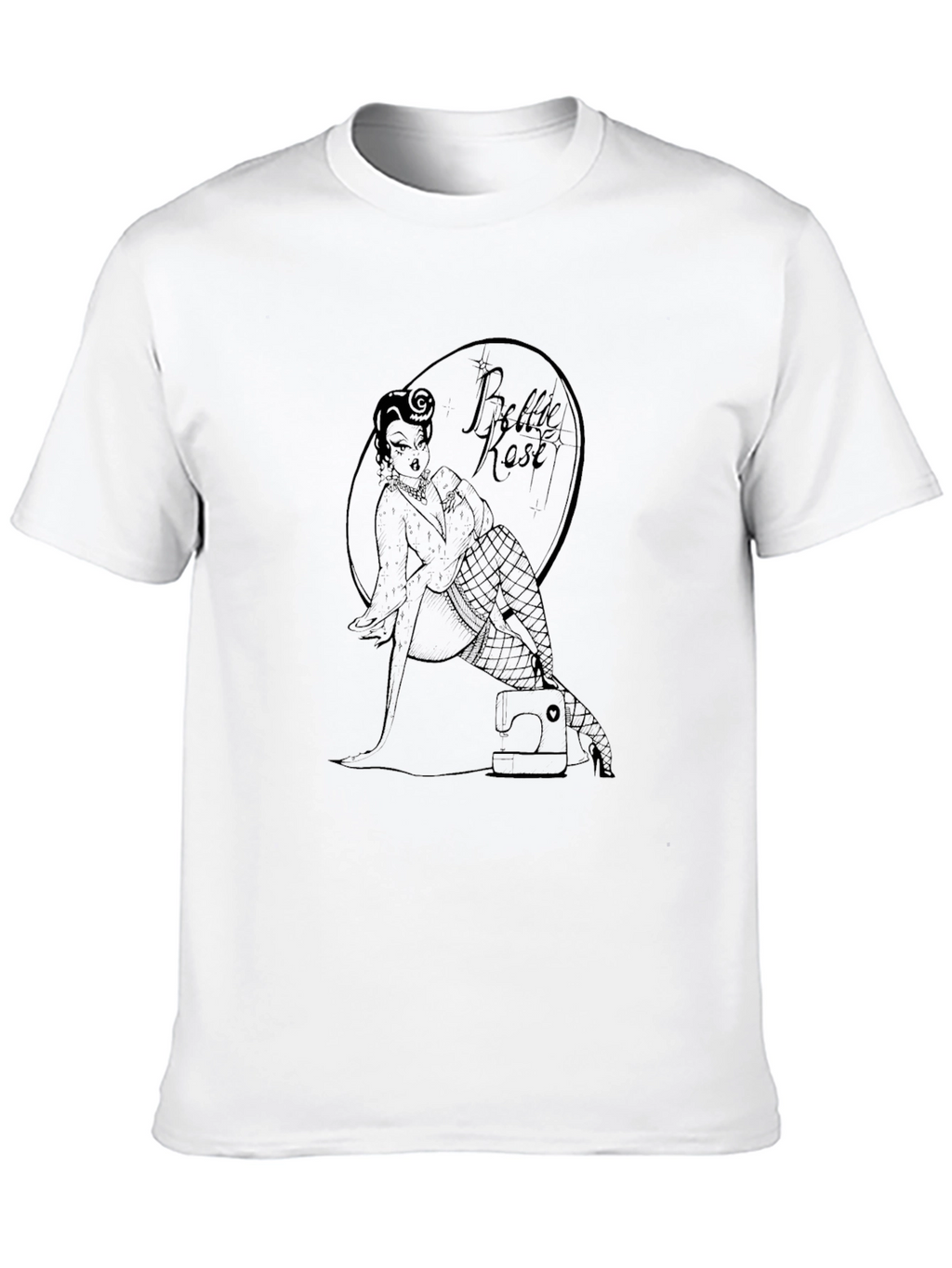 Bettie Rose Pin-Up Graphic Tee - Black