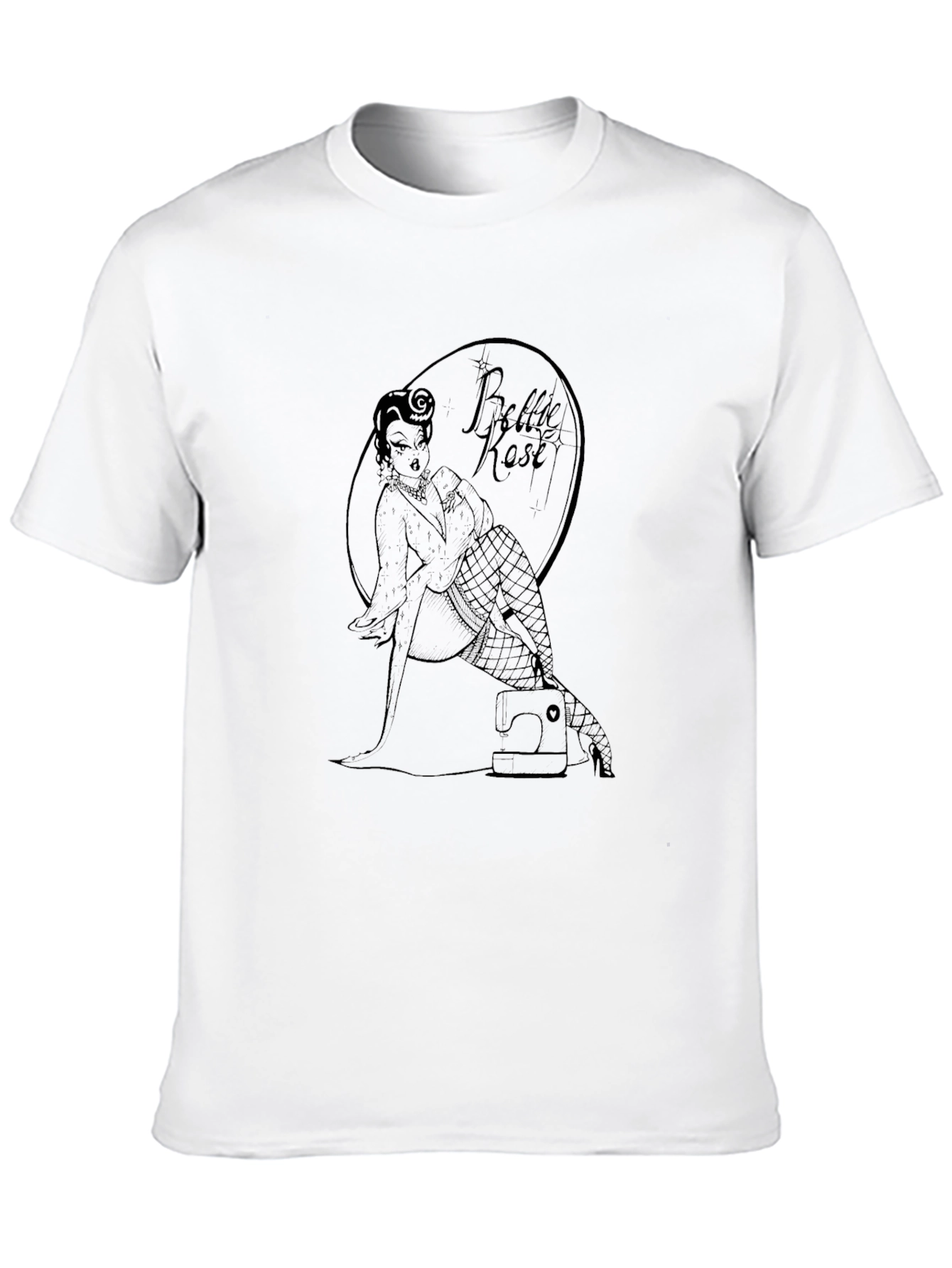 Bettie Rose Pin-Up Graphic Tee - Black