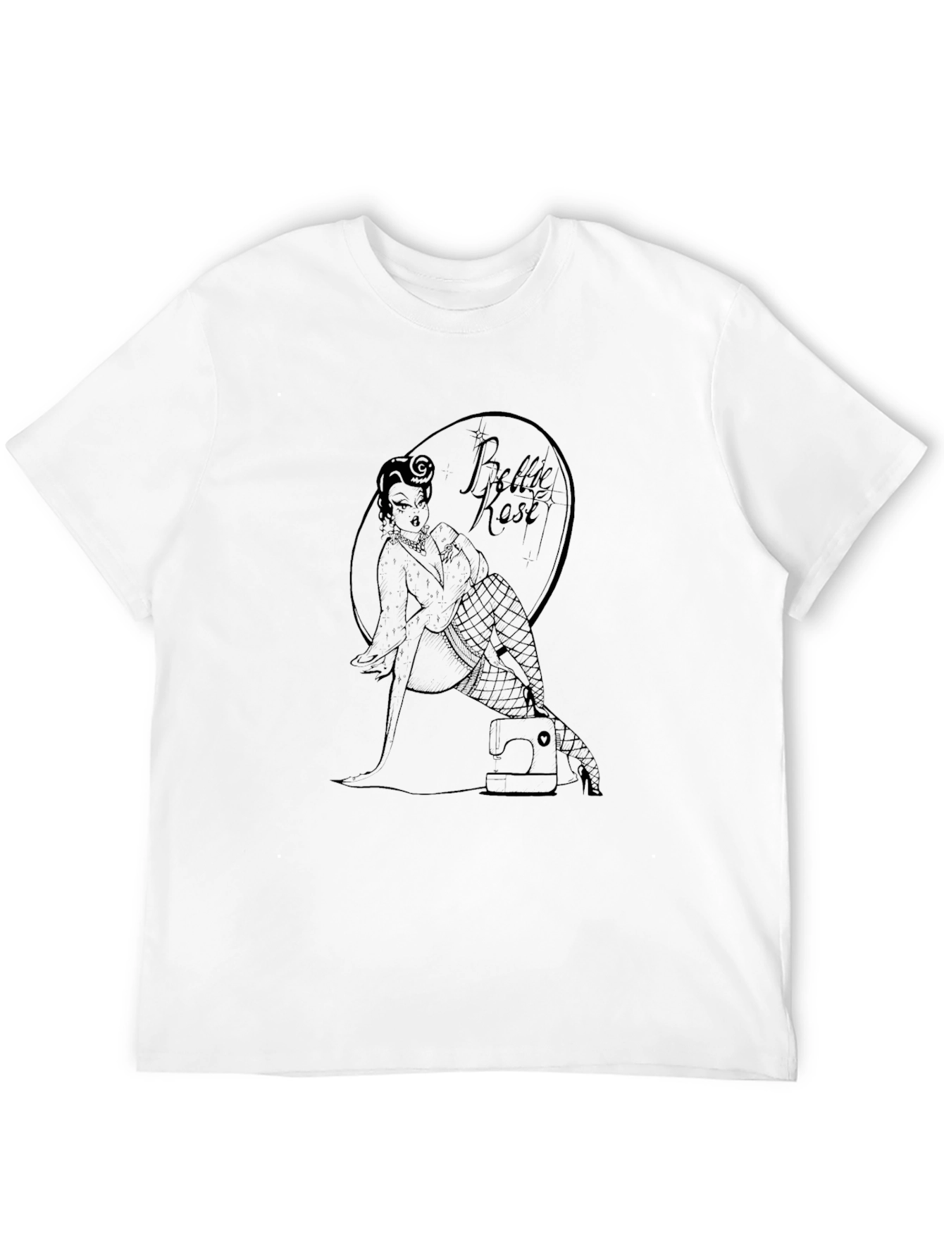 Bettie Rose Pin-Up Graphic Tee - Black