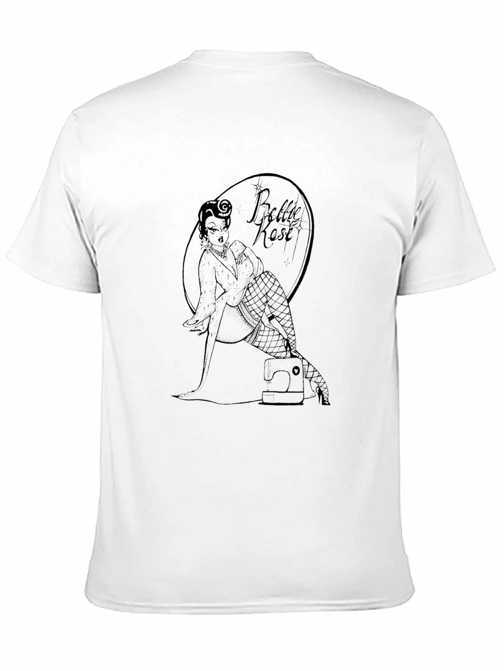 Bettie Rose Pin-Up Graphic Tee - Black