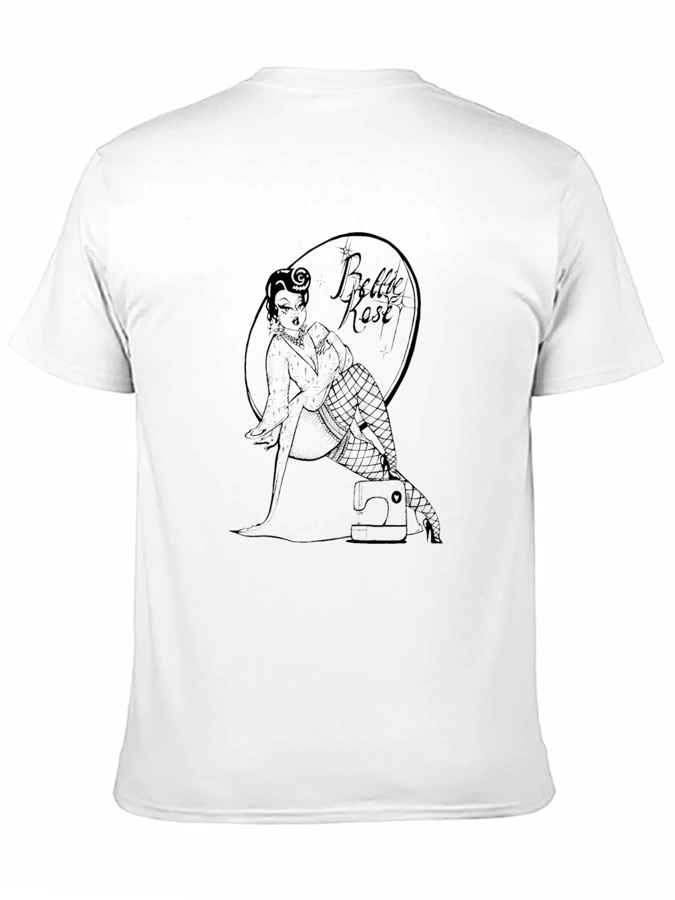 Bettie Rose Pin-Up Graphic Tee - Black