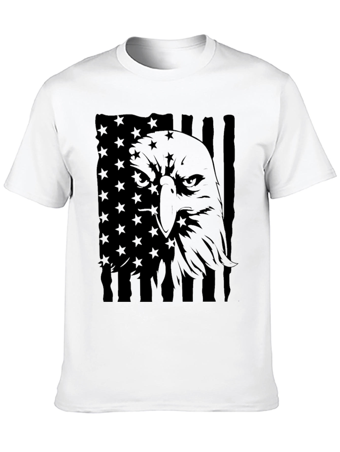 American Eagle Flag T-Shirt - Black