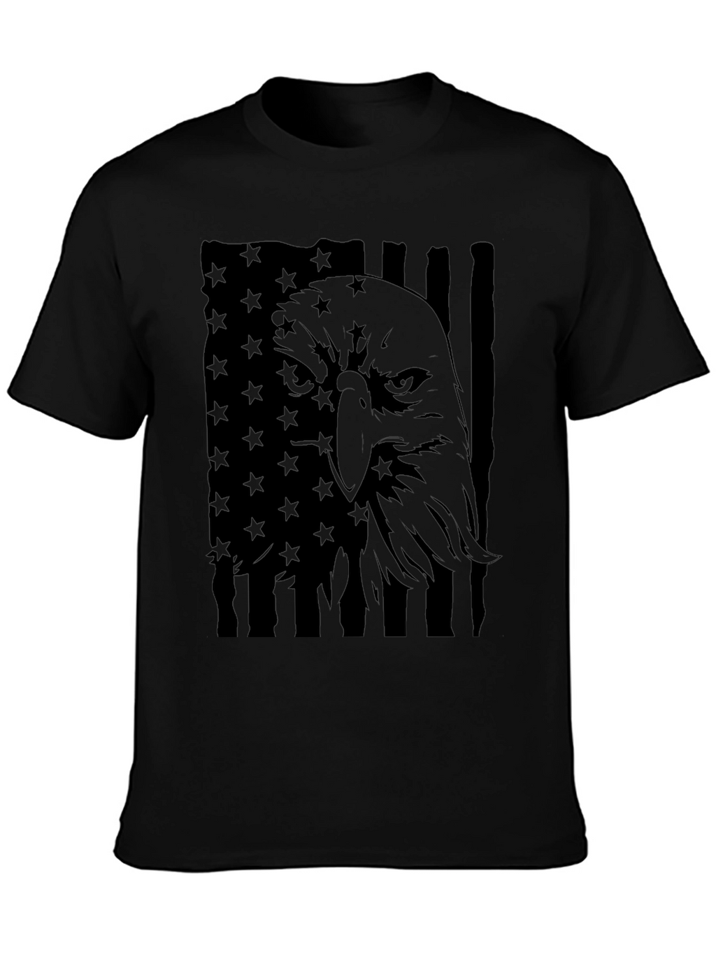 American Eagle Flag T-Shirt - Black