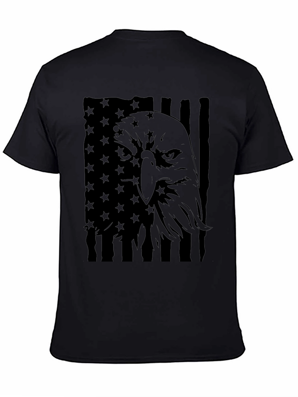 American Eagle Flag T-Shirt - Black